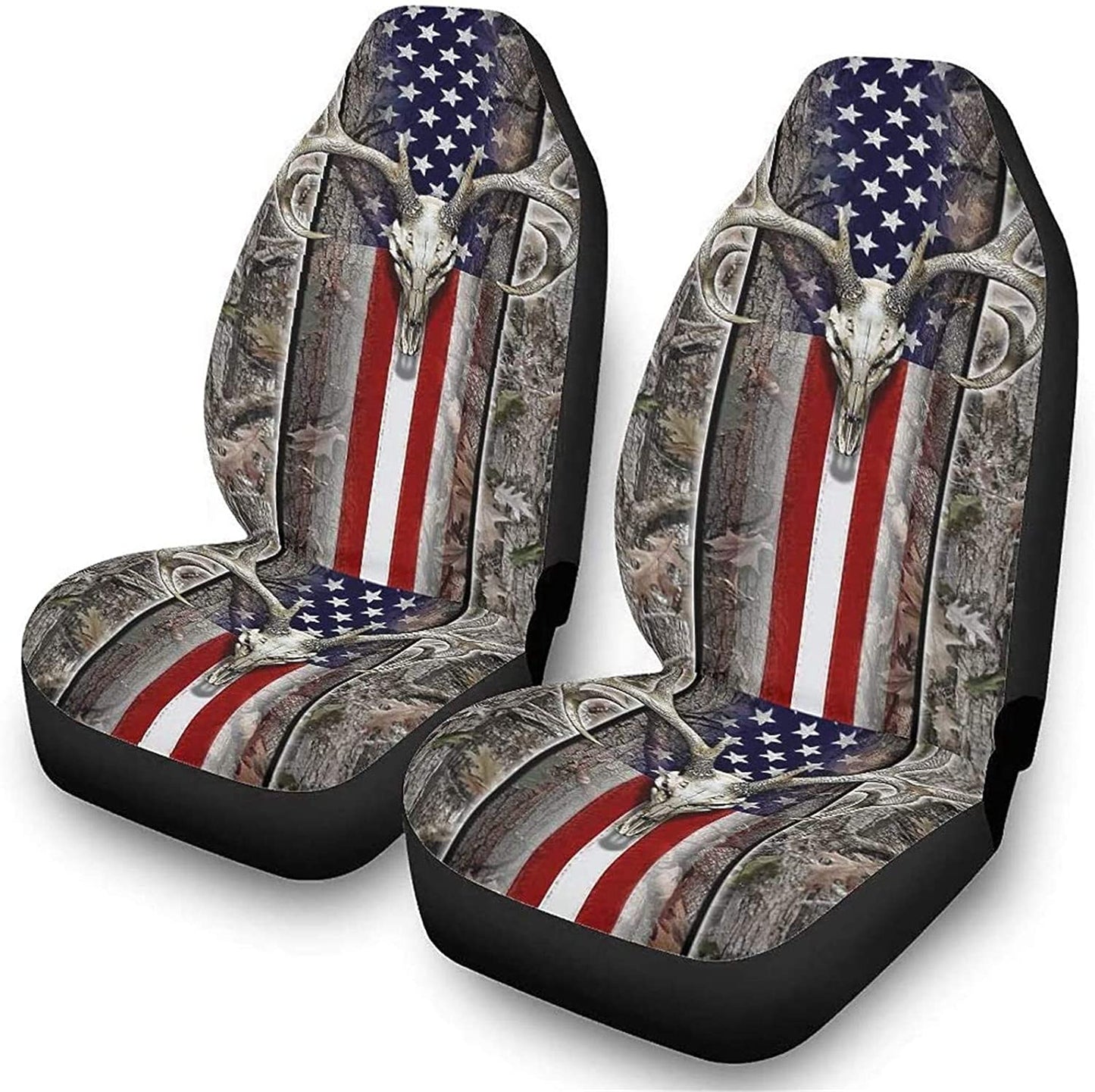 Deer Skull Vehicle Seat Covers(2pcs)