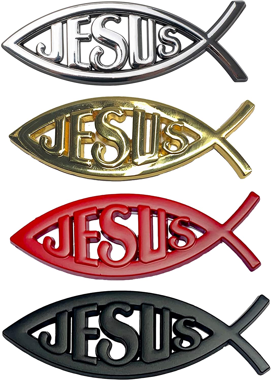 THE ORIGINAL JESUS FISH EDITION EMBLEM FENDER BADGE