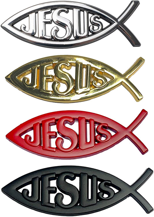 THE ORIGINAL JESUS FISH EDITION EMBLEM FENDER BADGE