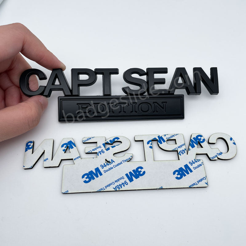 CAPT SEAN EDITION Emblem Fender Badge-Black-2pcs