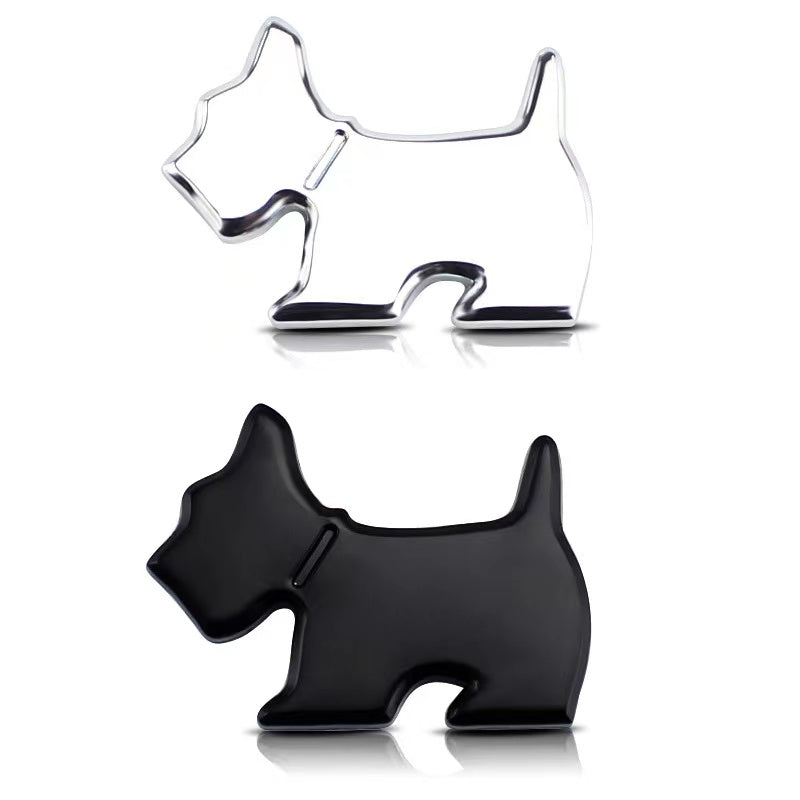 2pcs Dog Metal Car Emblem
