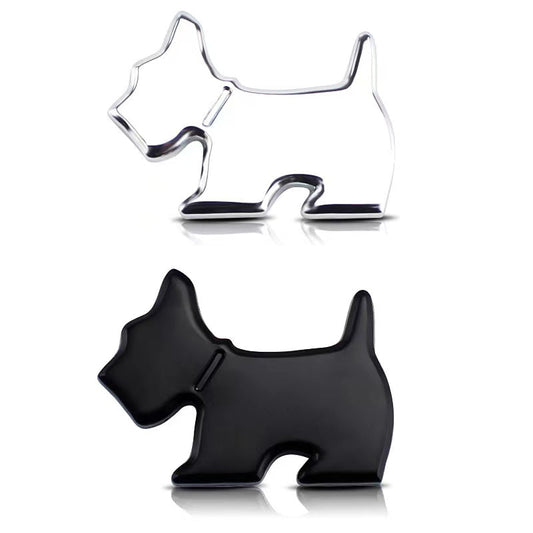 2pcs Dog Metal Emblem