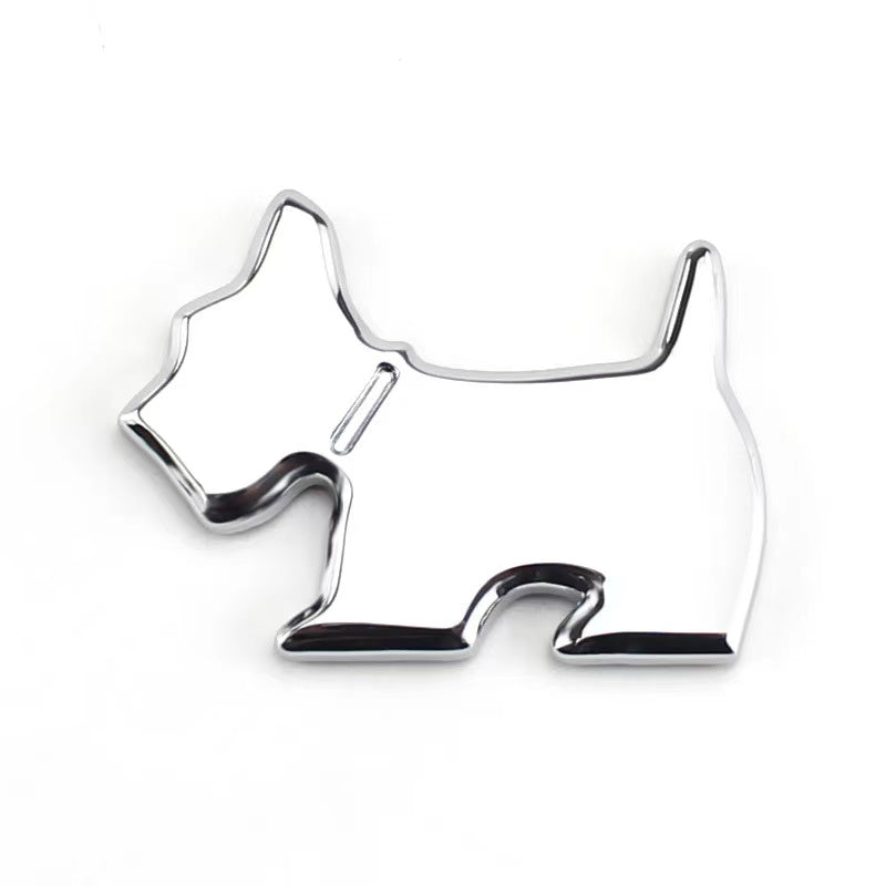 2pcs Dog Metal Emblem