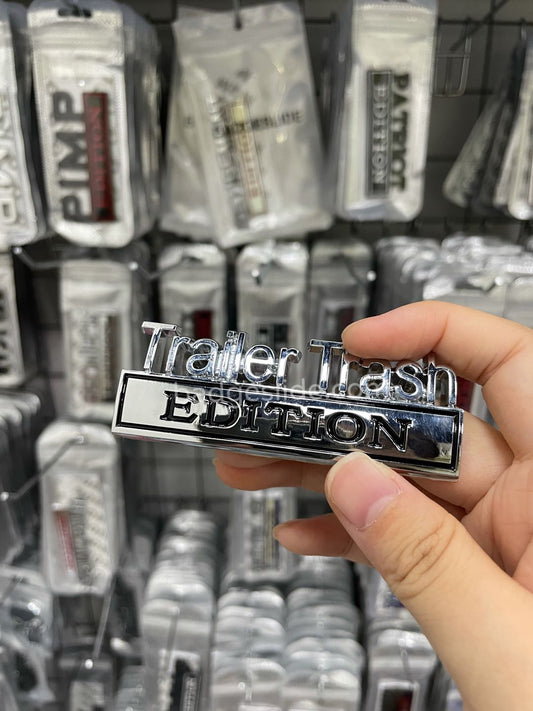 The Original Trailer Trash EDITION Emblem Fender Badge-Custom-3pcs