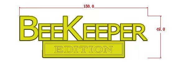 BEEKEEPER Emblem Fender Badge-Custom-2pcs(Black)