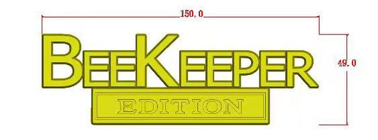 BEEKEEPER Emblem Fender Badge-Custom-2pcs(Black)
