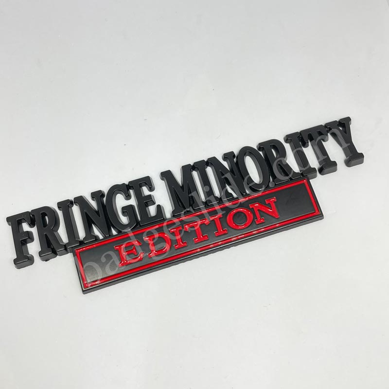 FRINGE MINORITY EDITION Car Badge Metal Emblem