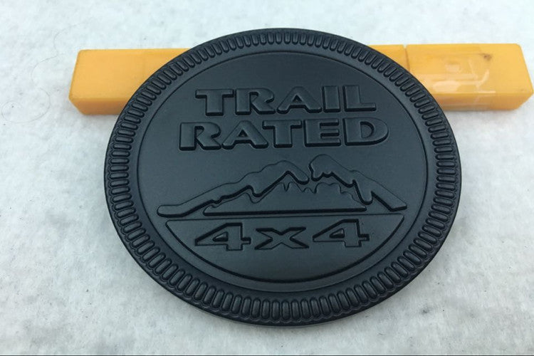 TRAIL RATED 4X4 Snow Mountain Metal Emblem