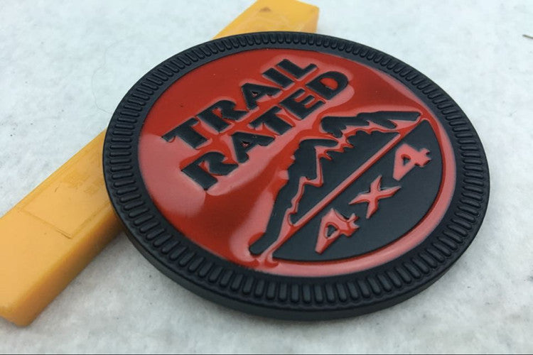 TRAIL RATED 4X4 Snow Mountain Metal Emblem