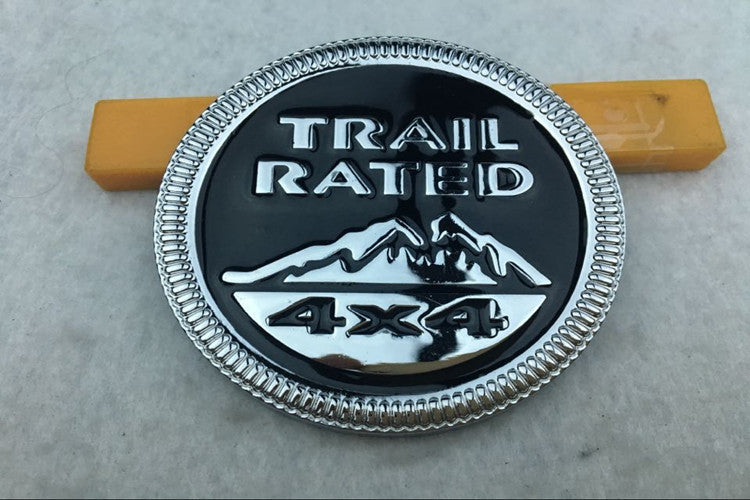 TRAIL RATED 4X4 Snow Mountain Metal Emblem