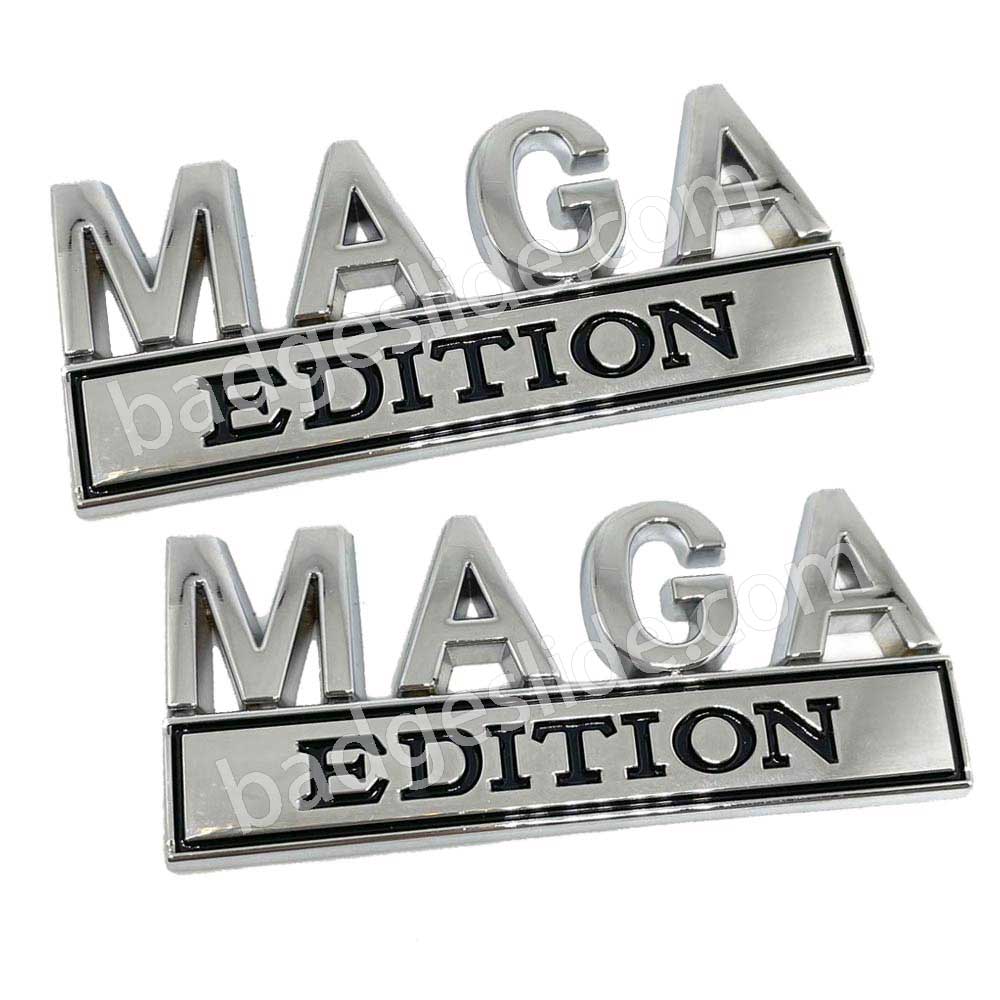 2 PCS MAGA EDITION Emblem Fender Badge