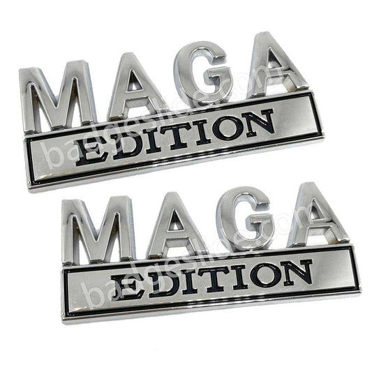 2 PCS MAGA EDITION Emblem Fender Badge
