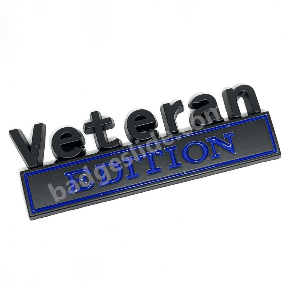 Veteran Edition Metal Emblem Fender Badge