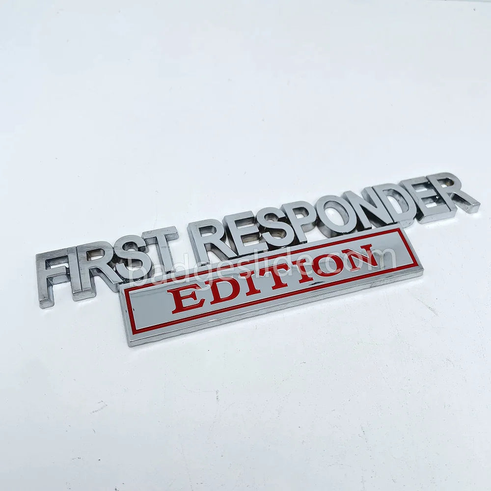 First Responder Edition Metal Car Emblem