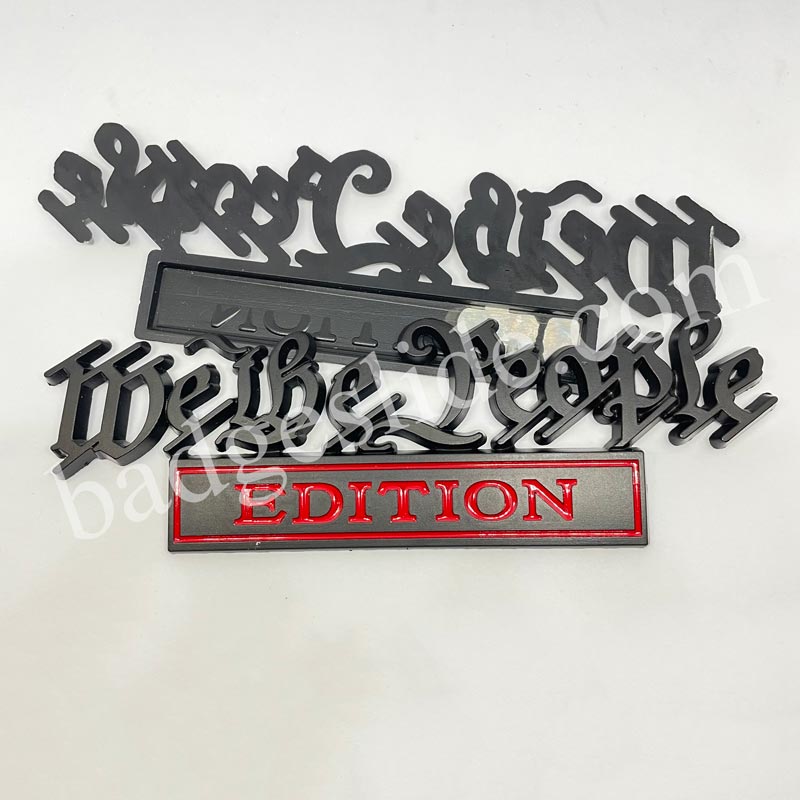 6'' We The People EDITION Metal Emblem