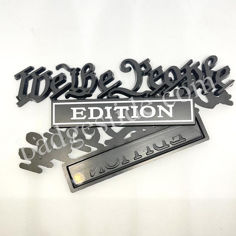 6'' We The People EDITION Metal Emblem