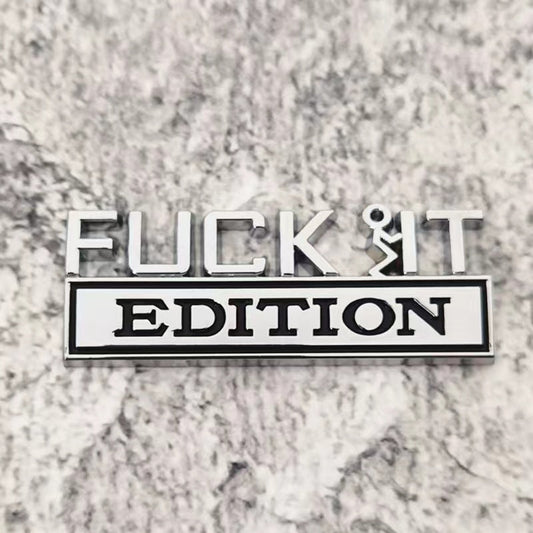 Funny Fuck It Edition Funny Metal Emblem