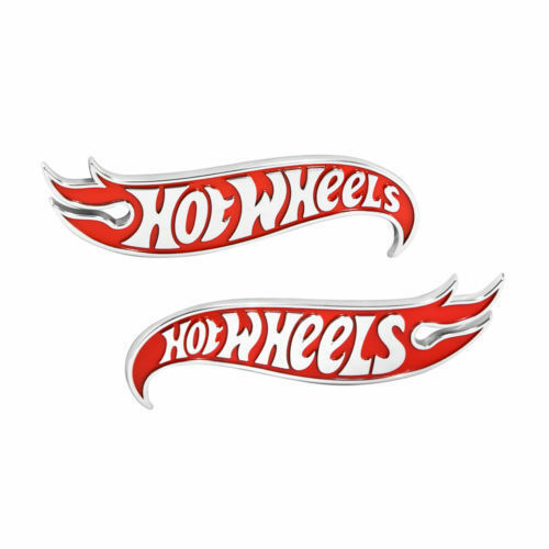 1 Pair Hot Wheels Edition Deck Lid Emblem Badge