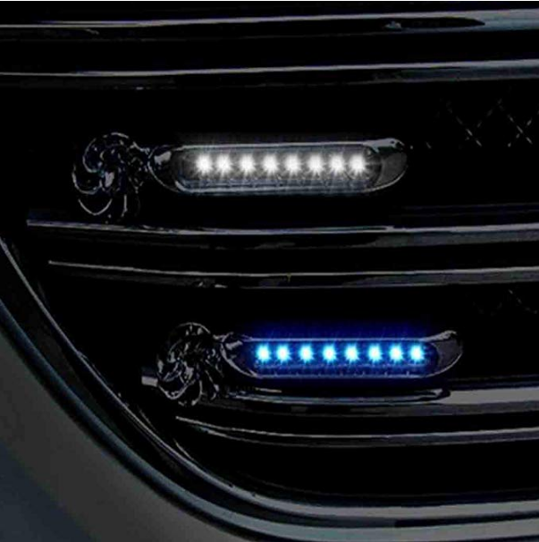2 Pcs Daytime Wind Light Waterproof Running Light
