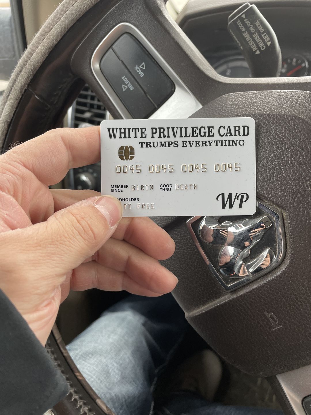 White Privilege Card