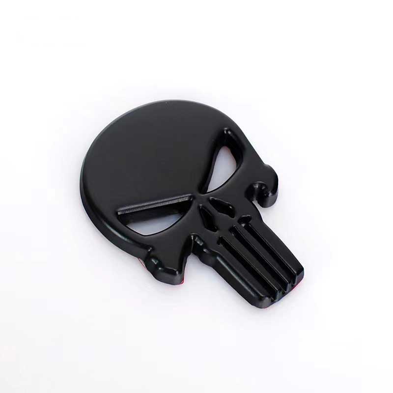 2pcs Skeleton Skull Logo Emblem Badge