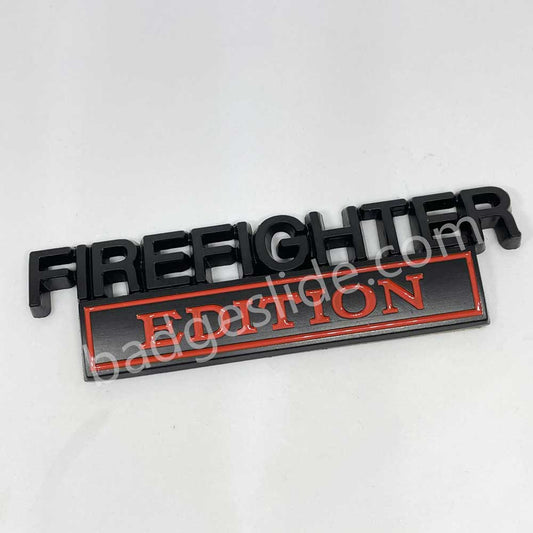 FIREFIGHTER Edition Metal Emblem Badge