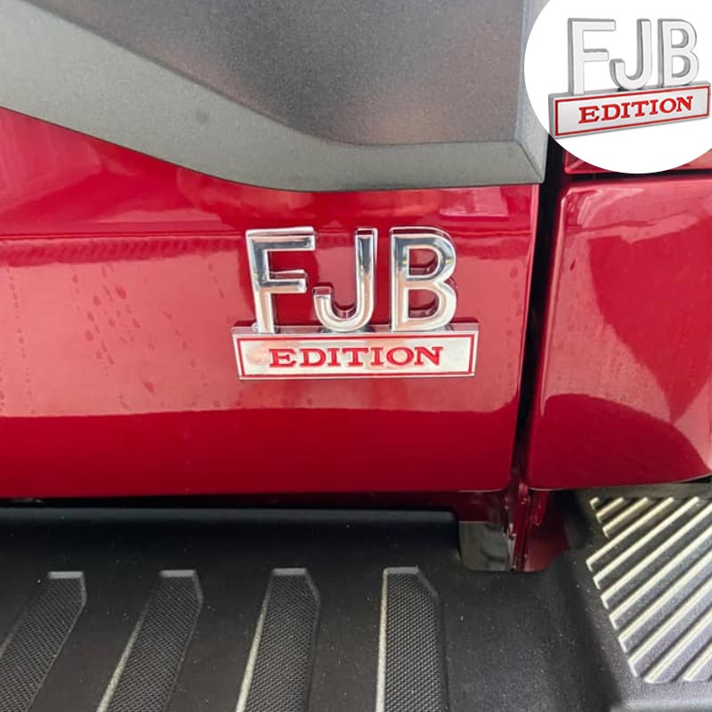 [2 pcs] FJB EDITION Car Metal Badge Emblem