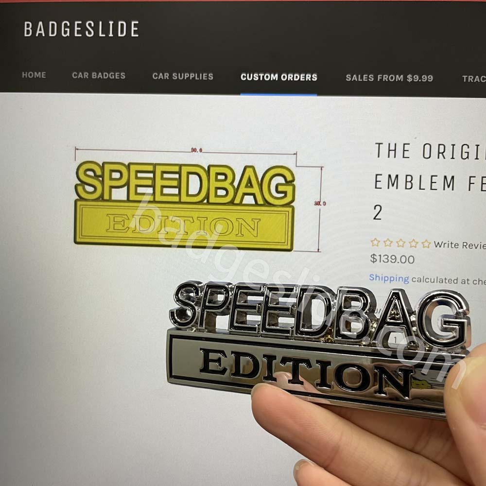 The Original SPEEDBAG EDITION Emblem Fender Badge-Custom-2