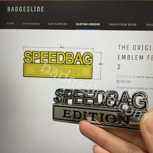 The Original SPEEDBAG EDITION Emblem Fender Badge-Custom-2