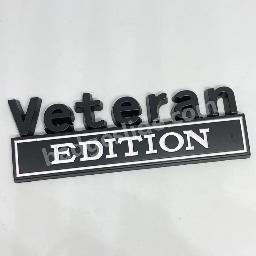 Veteran Edition Metal Emblem Fender Badge