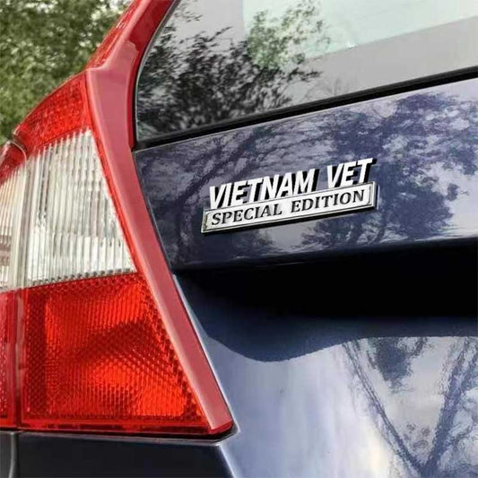 Vietnam Vet Special Edition Metal Emblem Car Badge