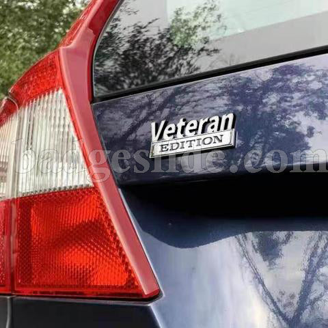 Veteran Edition Metal Emblem Fender Badge