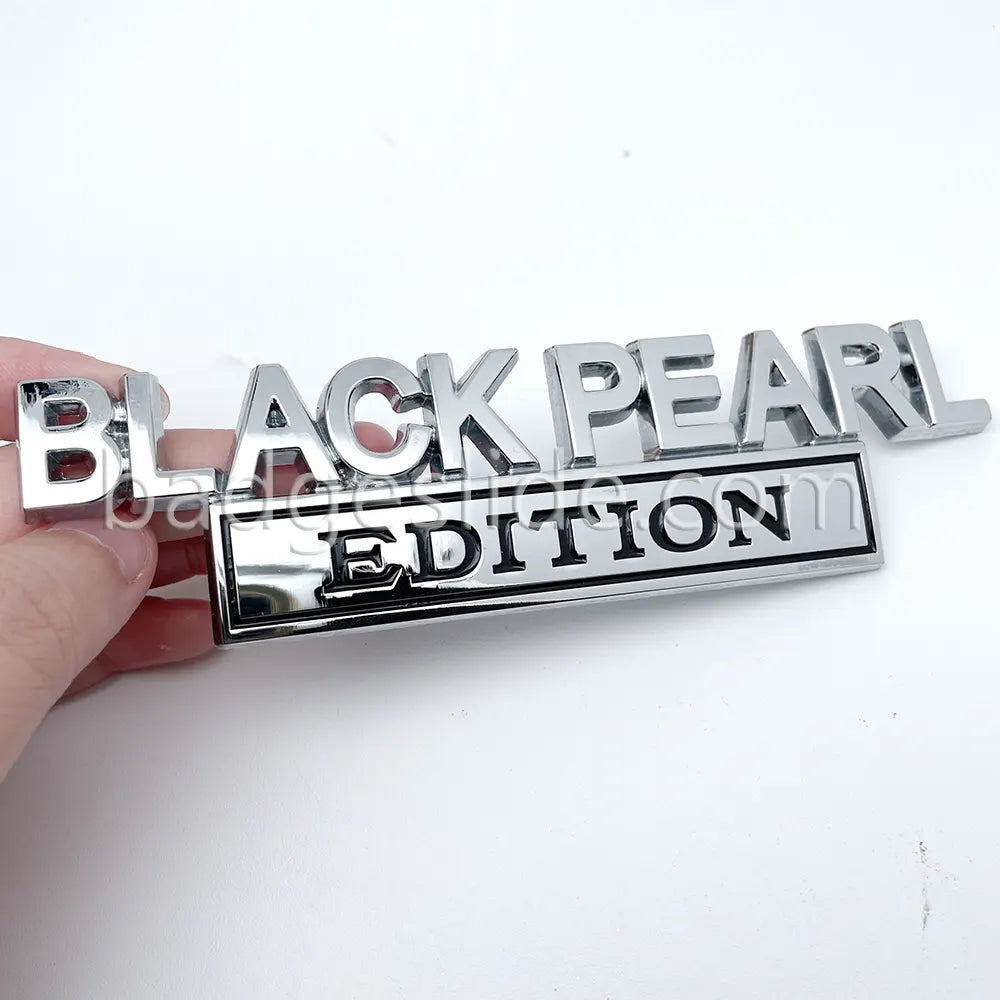 BLACK PEARL EDITION Metal Car Emblem Badge