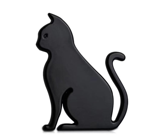 2pcs Cat Metal Car Emblem