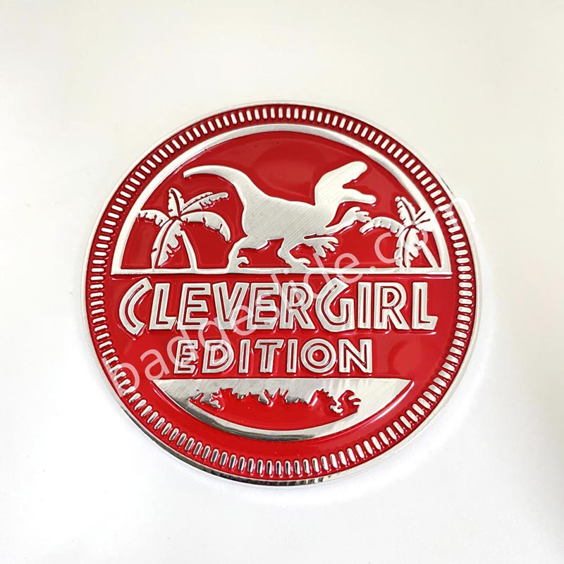 Clever Girl Edition Metallic Auto Emblem