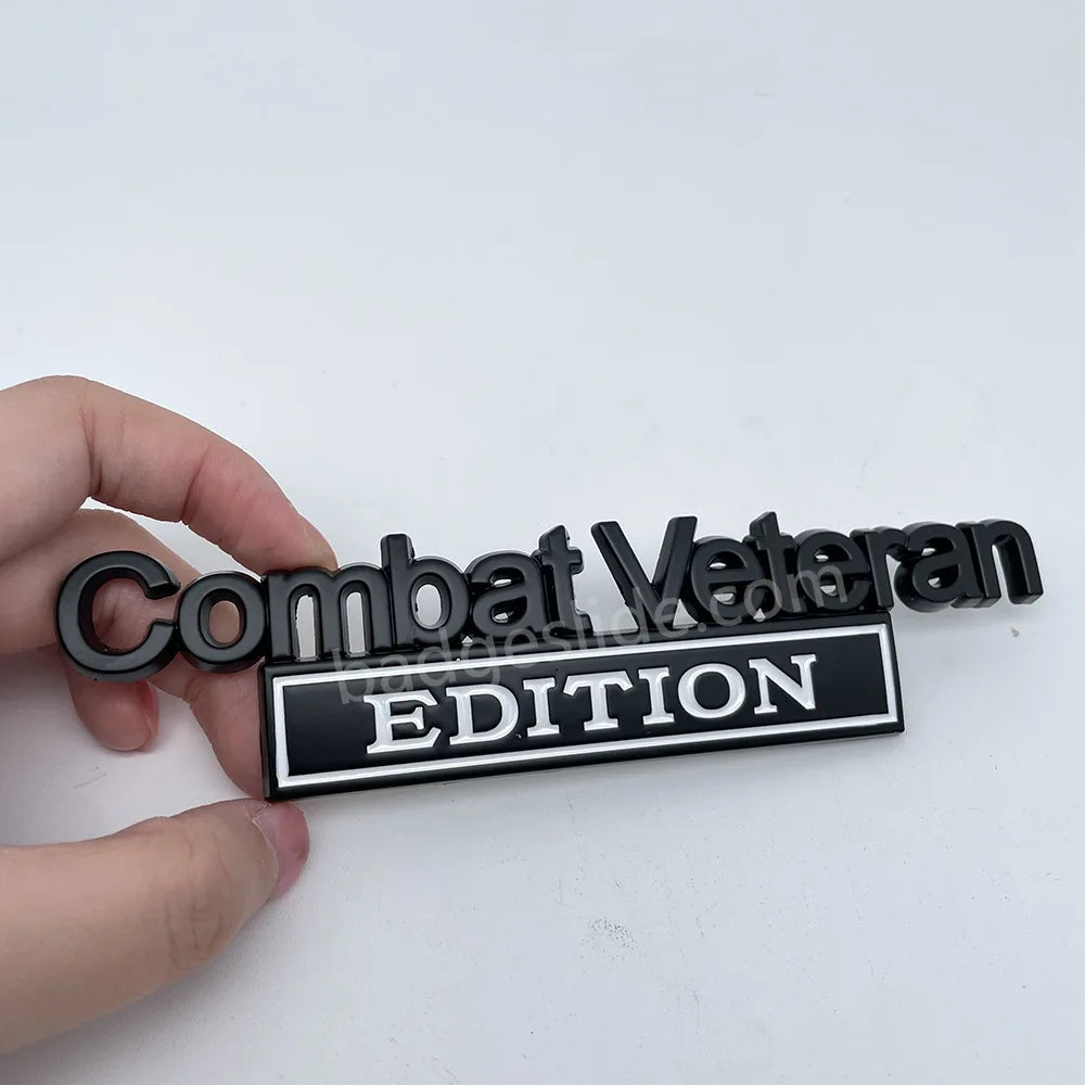Combat Veteran Edition Car Metal Emblem
