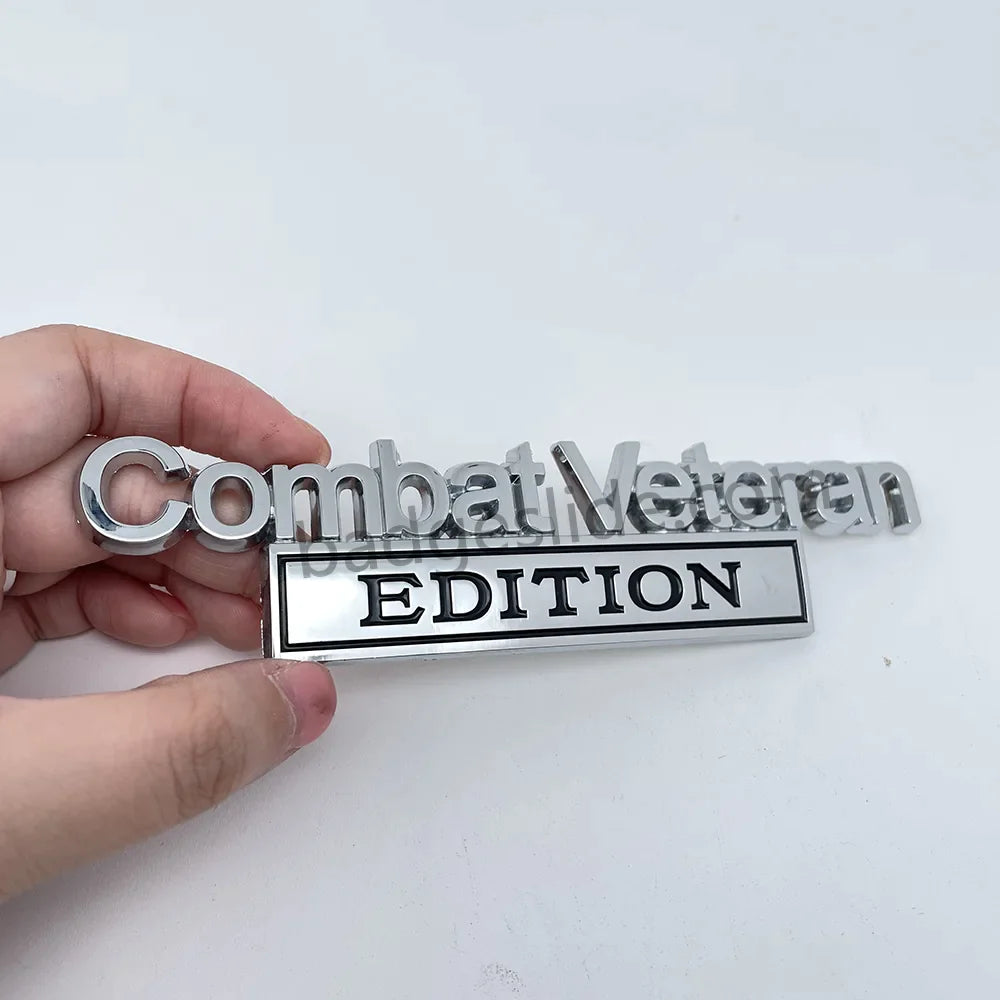 Combat Veteran Edition Car Metal Emblem
