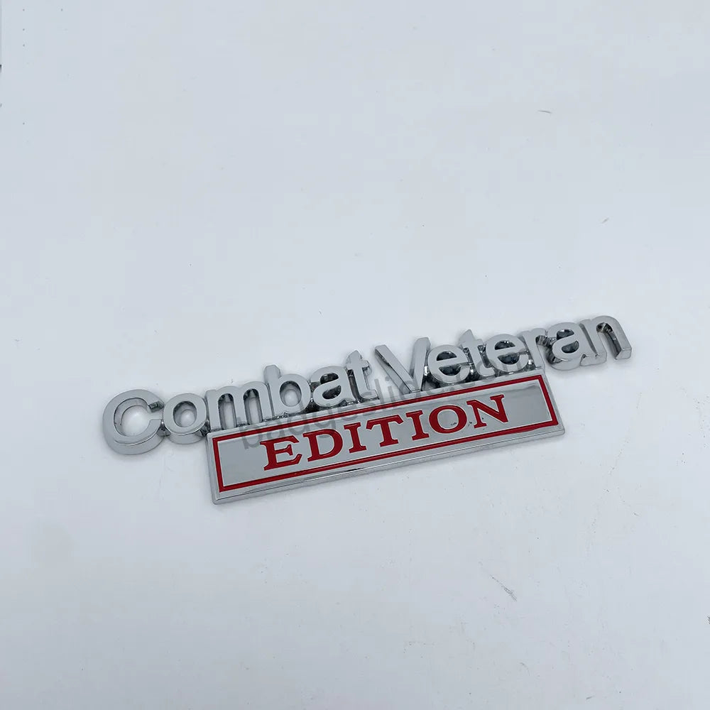 Combat Veteran Edition Car Metal Emblem