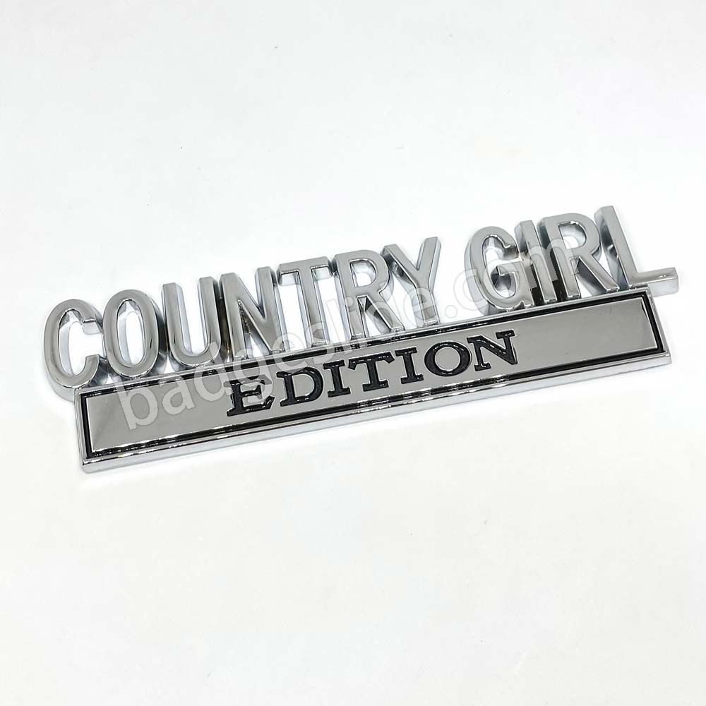 COUNTRY GIRL Edition Metal Emblem Fender Badge