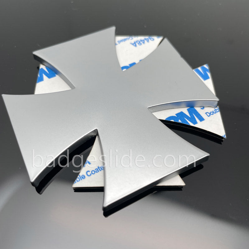 Metal Maltese Cross Sticker