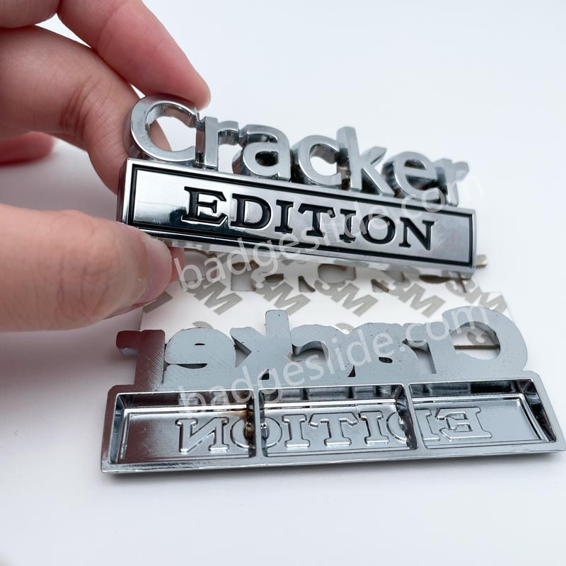 2 PCS Cracker Edition Metal Emblem Badge