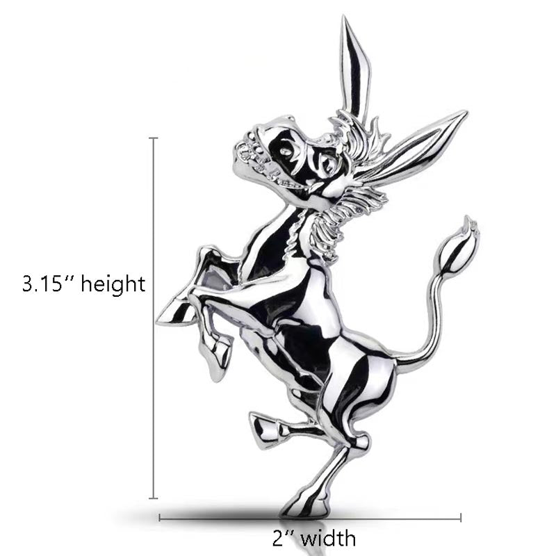 Donkey Shape Car Metal Emblem Badge