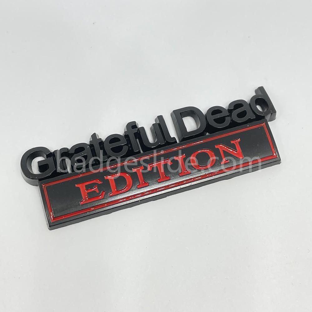 2 PCS Grateful Dead Edition Car Emblem Metal Badge