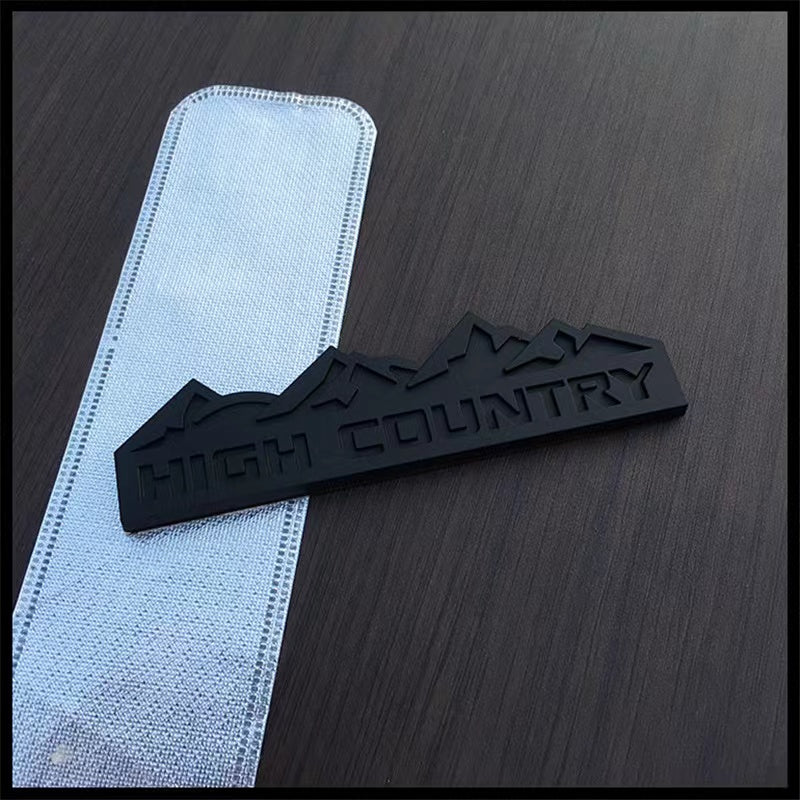 HIGH COUNTRY Snow Mountain Metal Emblem
