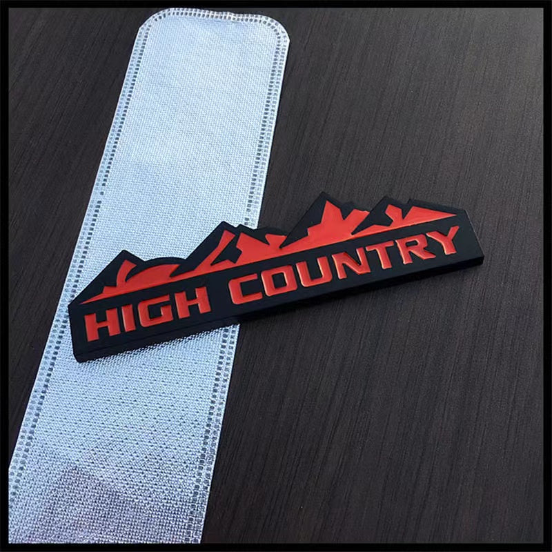 HIGH COUNTRY Snow Mountain Metal Emblem