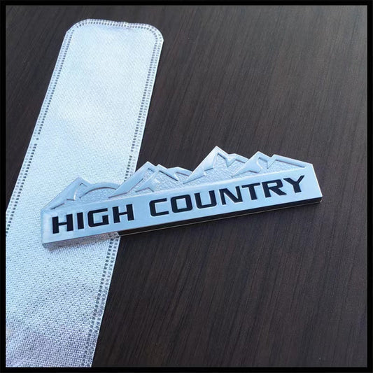 HIGH COUNTRY Snow Mountain Metal Emblem