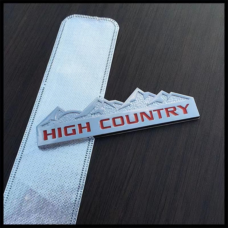 HIGH COUNTRY Snow Mountain Metal Emblem