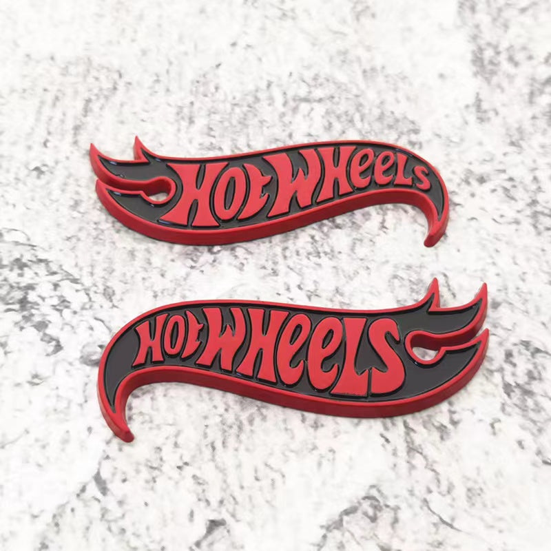 1 Pair Hot Wheels Edition Deck Lid Emblem Badge