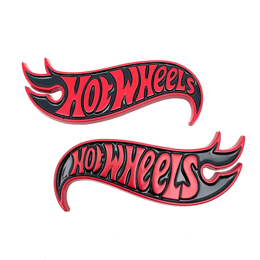 1 Set Chrome Hot Wheels Car Emblem