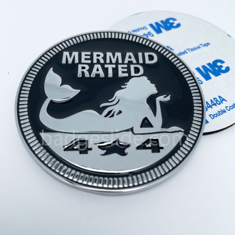 MERMAID RATED 4x4 JEEP Badge
